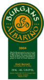Burgans Albarino 2004 Front Label