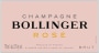 Bollinger Rose Front Label