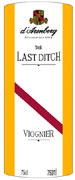 d'Arenberg The Last Ditch Viognier 2004 Front Label