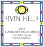 Seven Hills Winery Klipsun Vineyard Cabernet Sauvignon 2002 Front Label