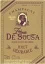 De Sousa Desirable Brut 2001 Front Label