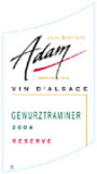 Jean-Baptiste Adam Reserve Gewurztraminer 2004 Front Label