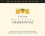 Bernardus Monterey County Chardonnay 2004 Front Label