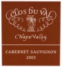 Clos du Val Napa Valley Cabernet Sauvignon 2003 Front Label