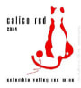 Bergevin Lane Calico Red 2004 Front Label