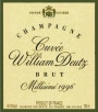 Deutz Cuvee William Deutz Brut Millesime 1996 Front Label