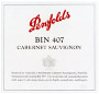Penfolds Bin 407 Cabernet Sauvignon 2003 Front Label
