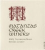 Matanzas Creek Sonoma County Sauvignon Blanc 2005 Front Label