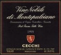 Cecchi Vino Nobile di Montepulciano 1995 Front Label