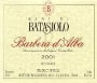 Beni di Batasiolo Barbera d'Alba 2003 Front Label