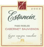 Estancia Cabernet Sauvignon 2003 Front Label