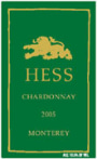 Hess Monterey Chardonnay 2005 Front Label