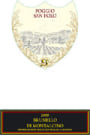 Poggio San Polo Brunello di Montalcino 2000 Front Label