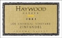 Haywood Los Chamizal Zinfandel 2003 Front Label