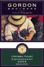 Gordon Brothers Chardonnay 2005 Front Label