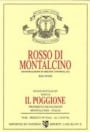 Il Poggione Rosso di Montalcino 1997 Front Label