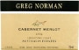Greg Norman Estates Limestone Coast Cabernet-Merlot 2004 Front Label