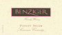 Benziger Pinot Noir 2006 Front Label