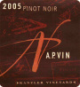 A.P. Vin Kanzler Vineyard Pinot Noir 2005 Front Label