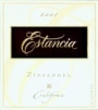 Estancia Paso Robles Zinfandel 2001 Front Label