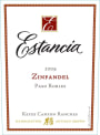 Estancia Keyes Canyon Ranches Zinfandel 2009 Front Label