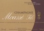 Mousse Fils Millesime Brut 2007 Front Label