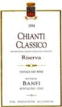 Banfi Chianti Classico Riserva 1994 Front Label