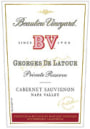 Beaulieu Vineyard Georges de Latour Private Reserve (1.5 Liter Magnum) 1998 Front Label