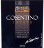 Cosentino Hoopes Ranch Cabernet Sauvignon 2002 Front Label