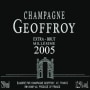 Geoffroy Extra Brut Millesime 2005 Front Label