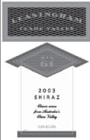 Leasingham Bin 61 Shiraz 2003 Front Label