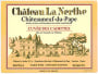 Chateau La Nerthe Chateauneuf-du-Pape Cuvee des Cadettes 2003 Front Label