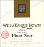WillaKenzie Estate Aliette Pinot Noir 2001 Front Label