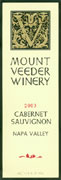 Mount Veeder Winery Cabernet Sauvignon 2003 Front Label