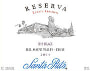 Santa Rita Reserva Syrah 2004 Front Label