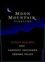 Moon Mountain Estate Reserve Cabernet Sauvignon 2003 Front Label