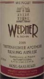 Werner & Sohn Trittenheimer Apotheke Auslese Goldkapsel 2005 Front Label