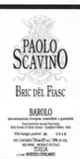 Paolo Scavino Barolo Bric del Fiasc 2001 Front Label