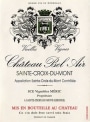 Chateau Bel Air Cuvee Vieilles Vignes 2009 Front Label