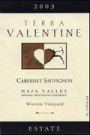 Terra Valentine Wurtele Vineyard Cabernet Sauvignon 2003 Front Label