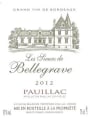 Chateau Bellegrave Les Sieurs de Bellegrave 2012 Front Label