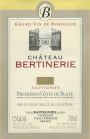Chateau Bertinerie Sauvignon Blanc 2008 Front Label
