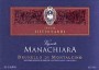 Tenute Silvio Nardi Brunello di Montalcino Manachiara 2001 Front Label