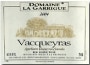 Domaine La Garrigue Vacqueyras 2004 Front Label