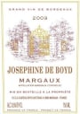Chateau Boyd-Cantenac Josephine de Boyd 2009 Front Label