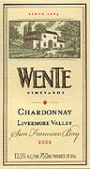 Wente Chardonnay 2005 Front Label