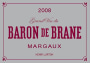Chateau Brane-Cantenac Baron de Brane 2008 Front Label