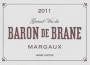 Chateau Brane-Cantenac Baron de Brane 2011 Front Label