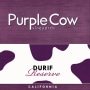 Purple Cow Vineyards Durif Reserve 2013  Front Label