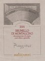 Salicutti Brunello di Montalcino Piaggione 2001 Front Label